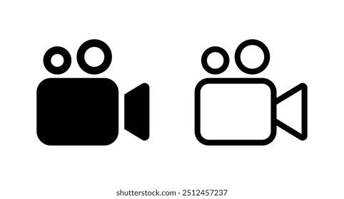 video camera icon. video sign vector icon