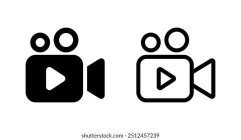 video camera icon. video sign vector icon