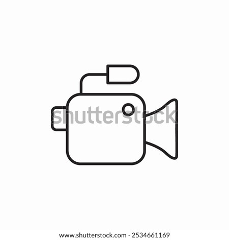 video camera icon sign vector