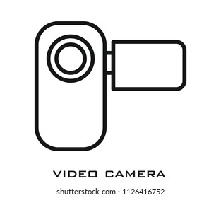 Video camera icon signs