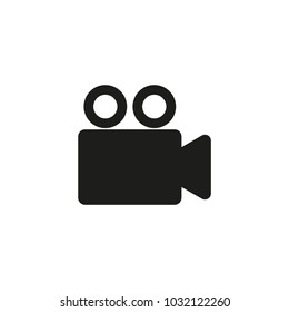 Video camera icon. Simple vector illustration.