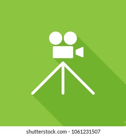 Video Camera Icon, stock vector illustration, EPS10.