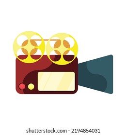 Icono de cámara de vídeo. Subtabla para realizar en cinematografía, fotografía, etc.