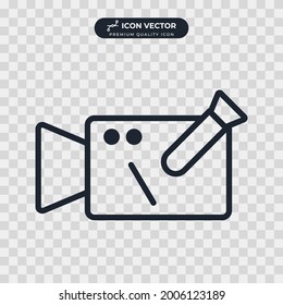 Symbolvorlage für Videokamera-Symbole für Grafik- und Webdesign-Kollektion, Vektorgrafik
