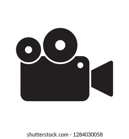 video camera icon in trendy flat design 