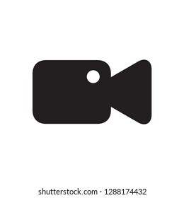 video camera icon in trendy flat style 