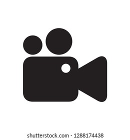 video camera icon in trendy flat style 
