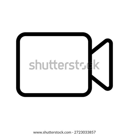 video camera icon, video camera turn on button icon