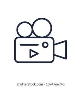 Video camera icon vector