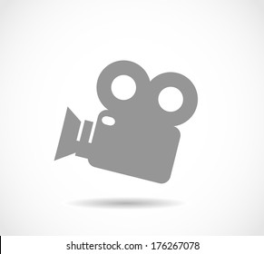 Video camera icon vector