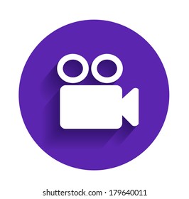 Video camera icon vector