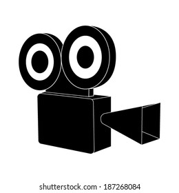 Video camera icon - vector
