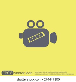 Video camera icon vector