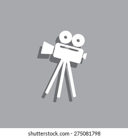 Video camera icon vector