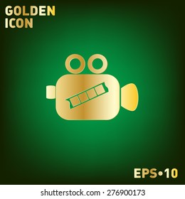 Video camera icon vector
