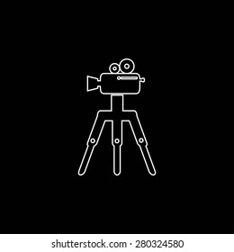 Video camera icon vector