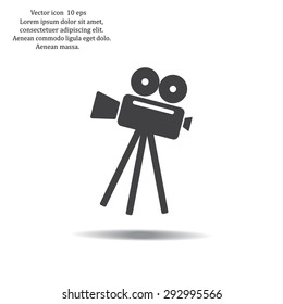 Video camera icon vector