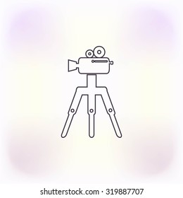Video camera icon vector