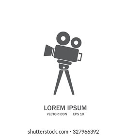 Video camera icon vector