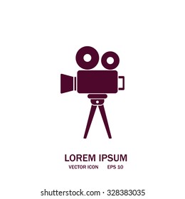 Video Camera Icon Vector