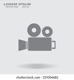 Video camera icon vector