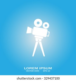 Video camera icon vector