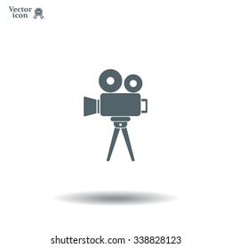 Video camera icon vector