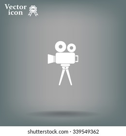 Video camera icon vector