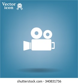Video camera icon vector