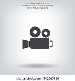 Video camera icon vector