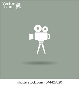 Video camera icon vector