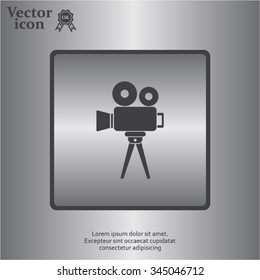 Video camera icon vector