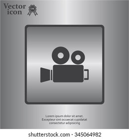 Video camera icon vector