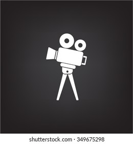 Video camera icon vector