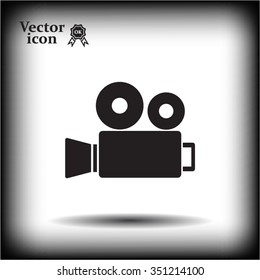 Video camera icon vector