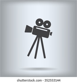 Video camera icon vector