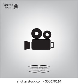 Video camera icon vector