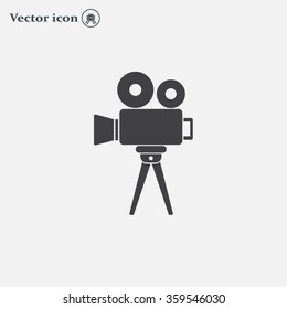 Video camera icon vector