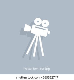 Video camera icon vector