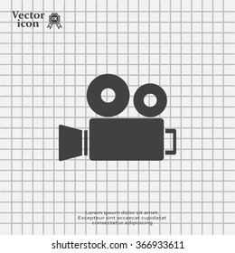 Video camera icon vector