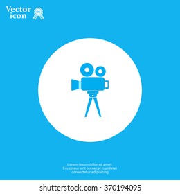 Video camera icon vector