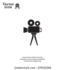 Video camera icon vector