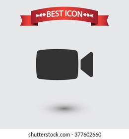 Video camera icon vector