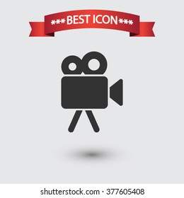 Video camera icon vector