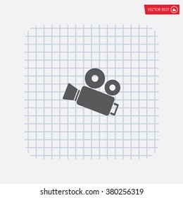 Video camera icon vector