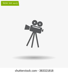 Video camera icon vector