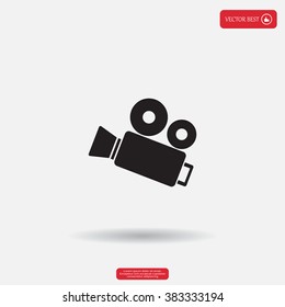 Video camera icon vector