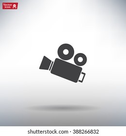 Video camera icon vector