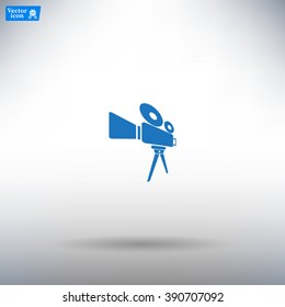 Video camera icon vector