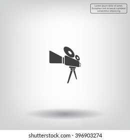 Video camera icon vector